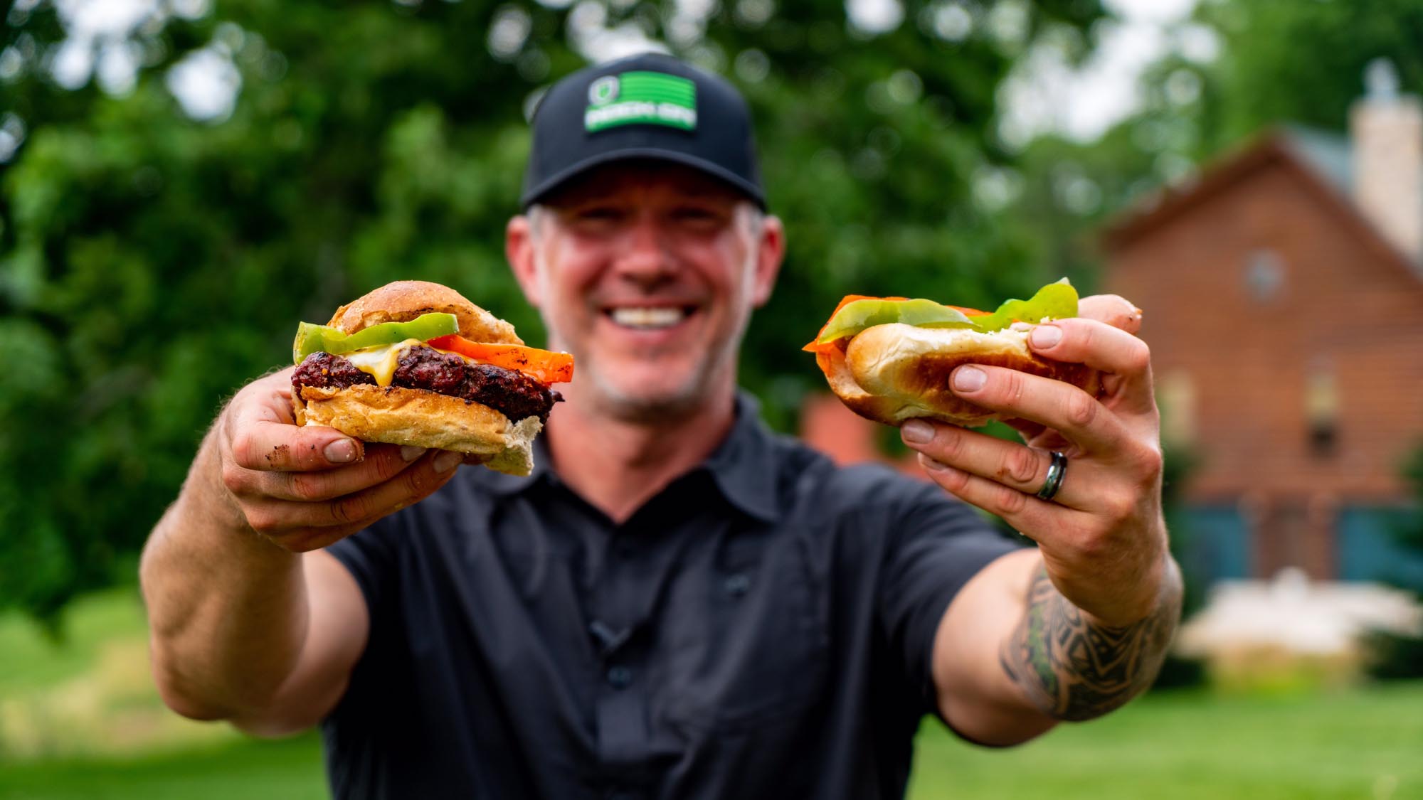 Beer Bath Elk Burgers and Brats