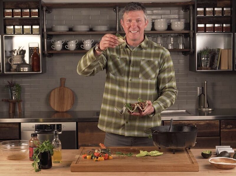 Nock 2 Fork Braised Venison Tacos on Traeger Grill