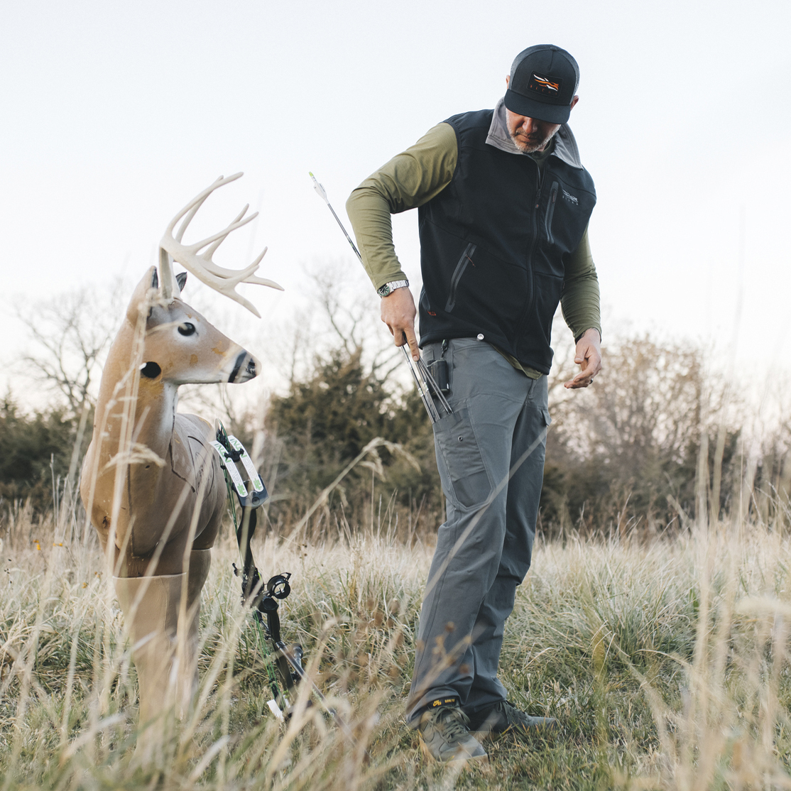 Nock On Archery on Archery Range with Sitka Range Pants