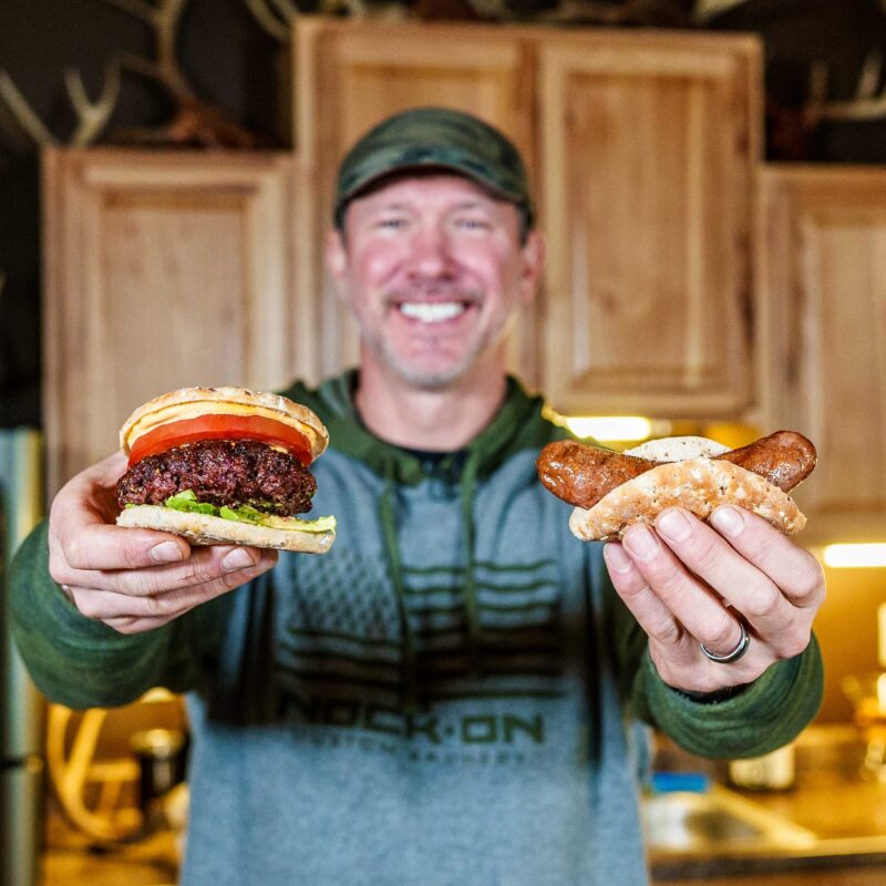 Nock On Archery with burgers and brats from Traeger Grill