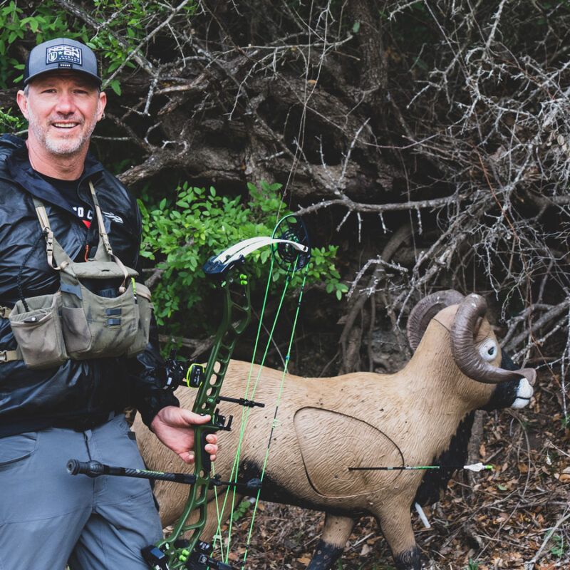 Nock On Archery with ram 3D archery target