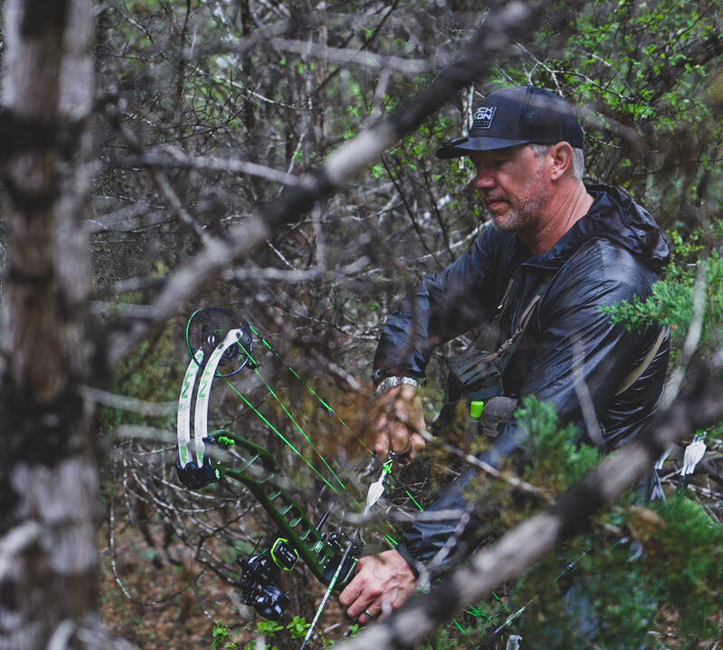 Nock On Archery shooting archery with PSE bow