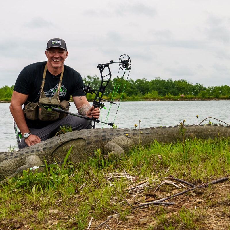 Nock On Archery with alligator 3D archery target