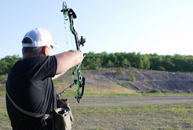 Nock On Archery shooting archery with PSE bow