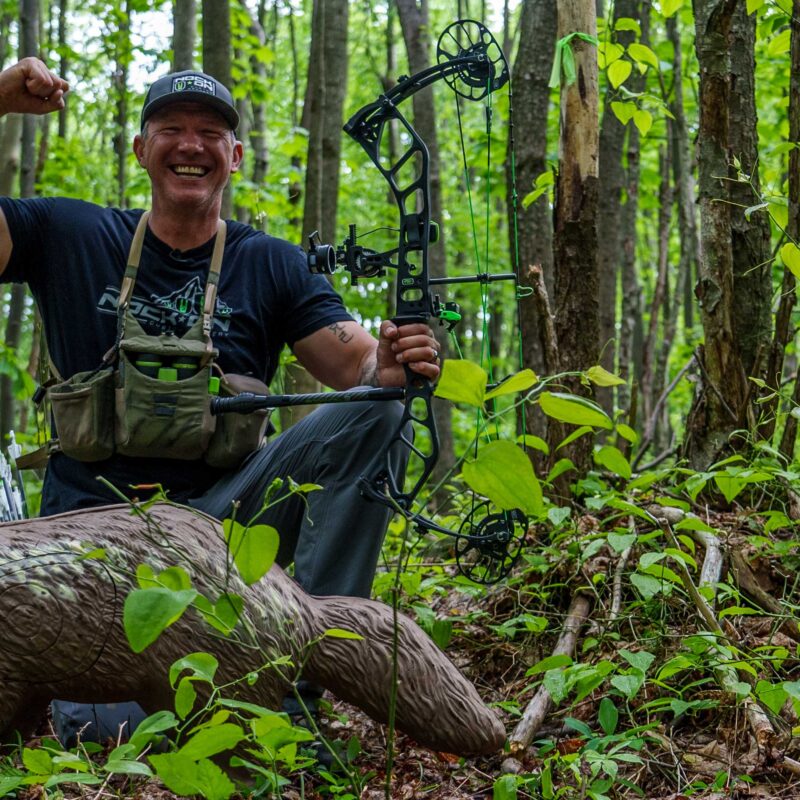 Nock On Archery with beaver 3D archery target