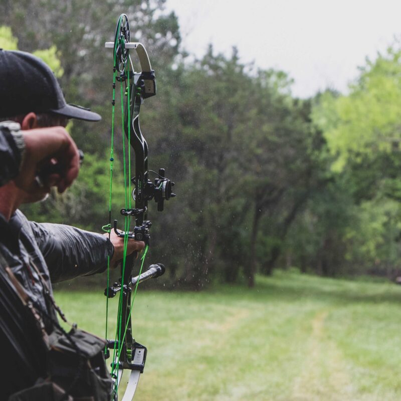 Nock On Archery shooting archery with PSE bow