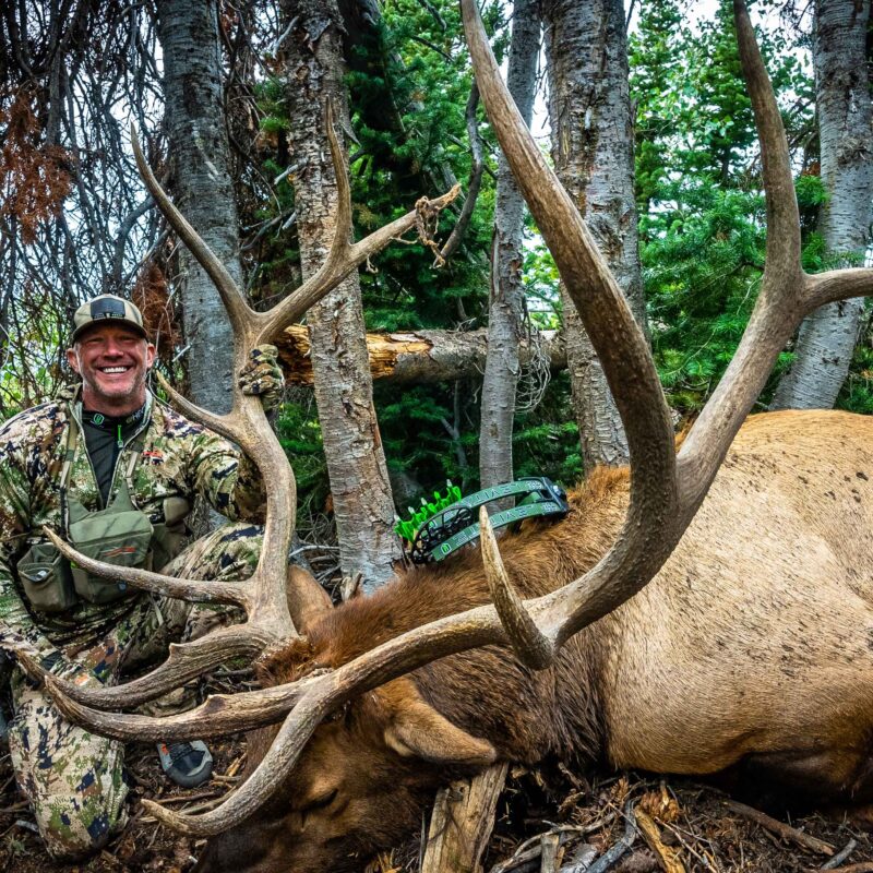 John Dudley with monster bull elk.
