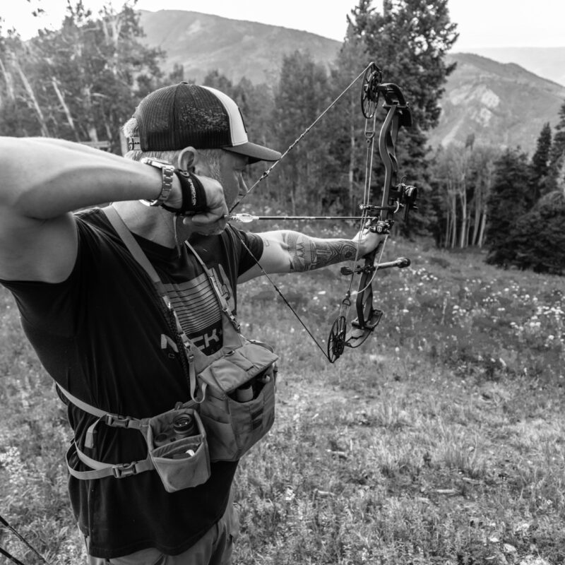 John Dudley of Nock On Archery showing how to make a proper archery shot.