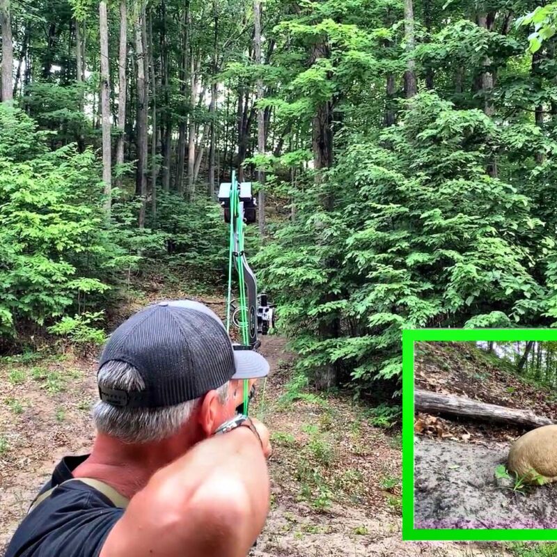 John Dudley of Nock On Archery teaching how to shoot shots on angles and slopes.