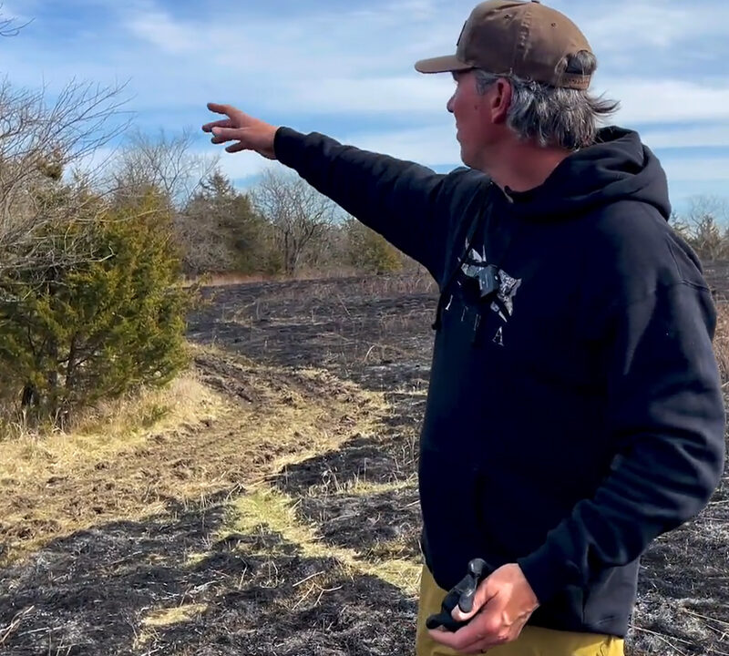 John Dudley showing how to pick the best treestand spots for whitetail deer.