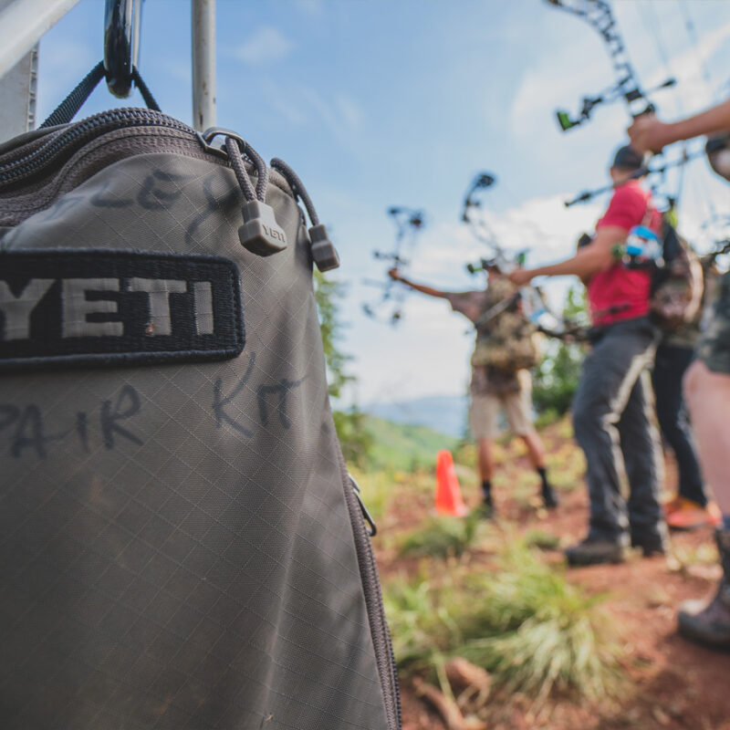John Dudley's archery repair kit.