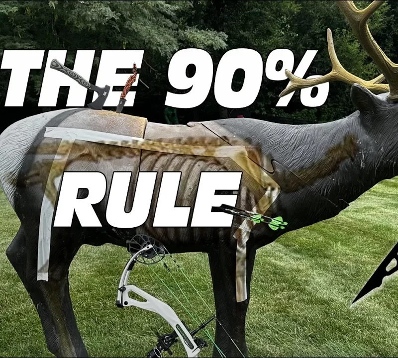 A close up of a large elk archery target.