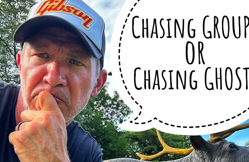 Close up of John Dudley with the text "chasing groups or chasing ghosts" in a though bubble