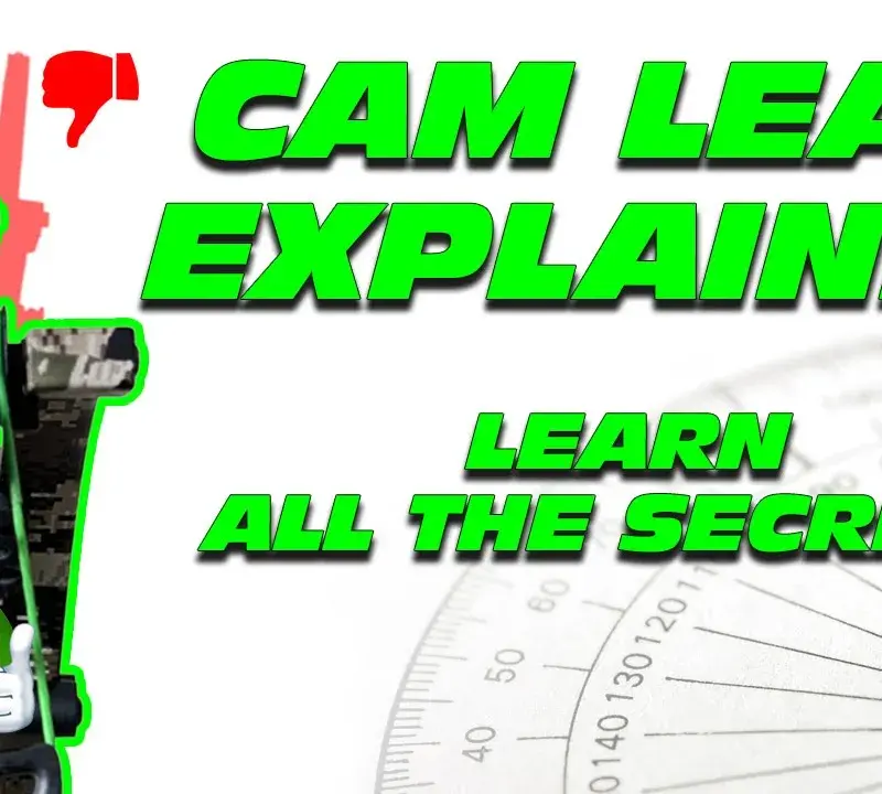 Cam lean on a compound bow.