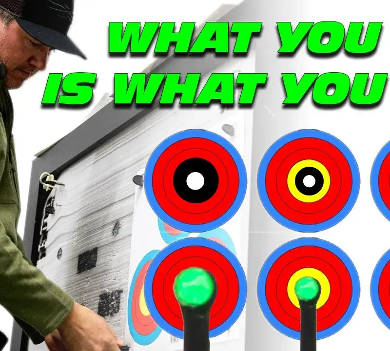 Different sight pins and how they affect target accuracy.