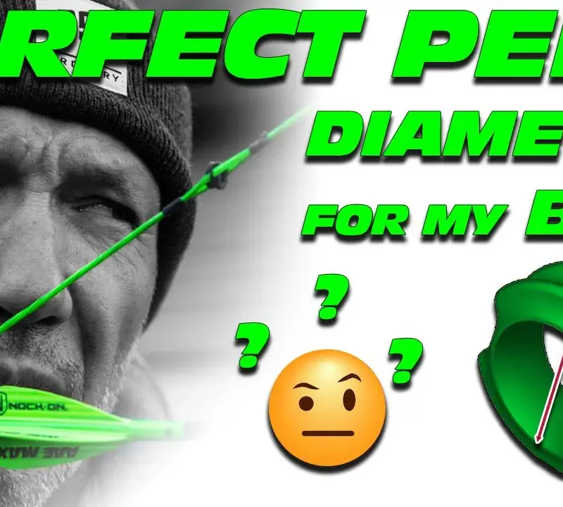 John Dudley looking through a peep on a compound bow.